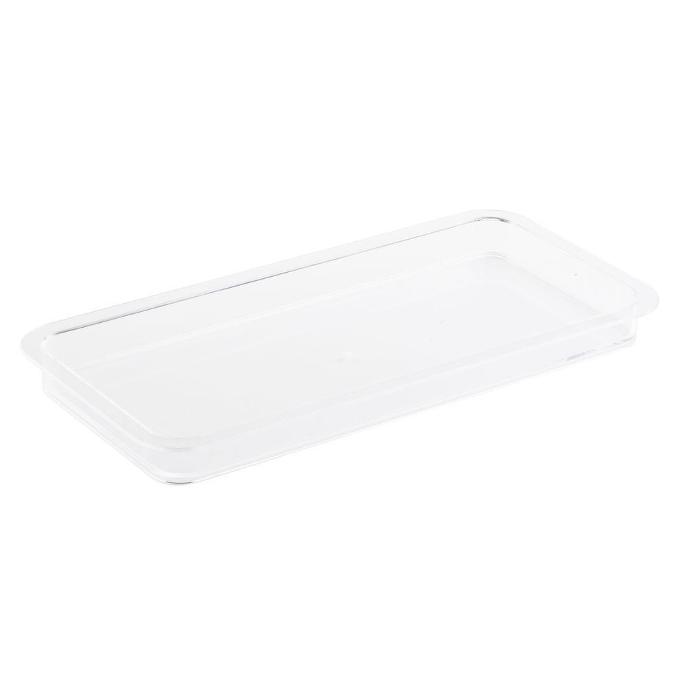 Tablecraft Clear San Rectangular Cake Plate Only, 14.75 X 7.25 X 1.125 Inch
