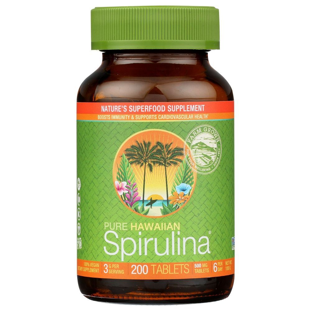 Nutrex Hawaiian Spirulina 500mg Tablet, 200 Count