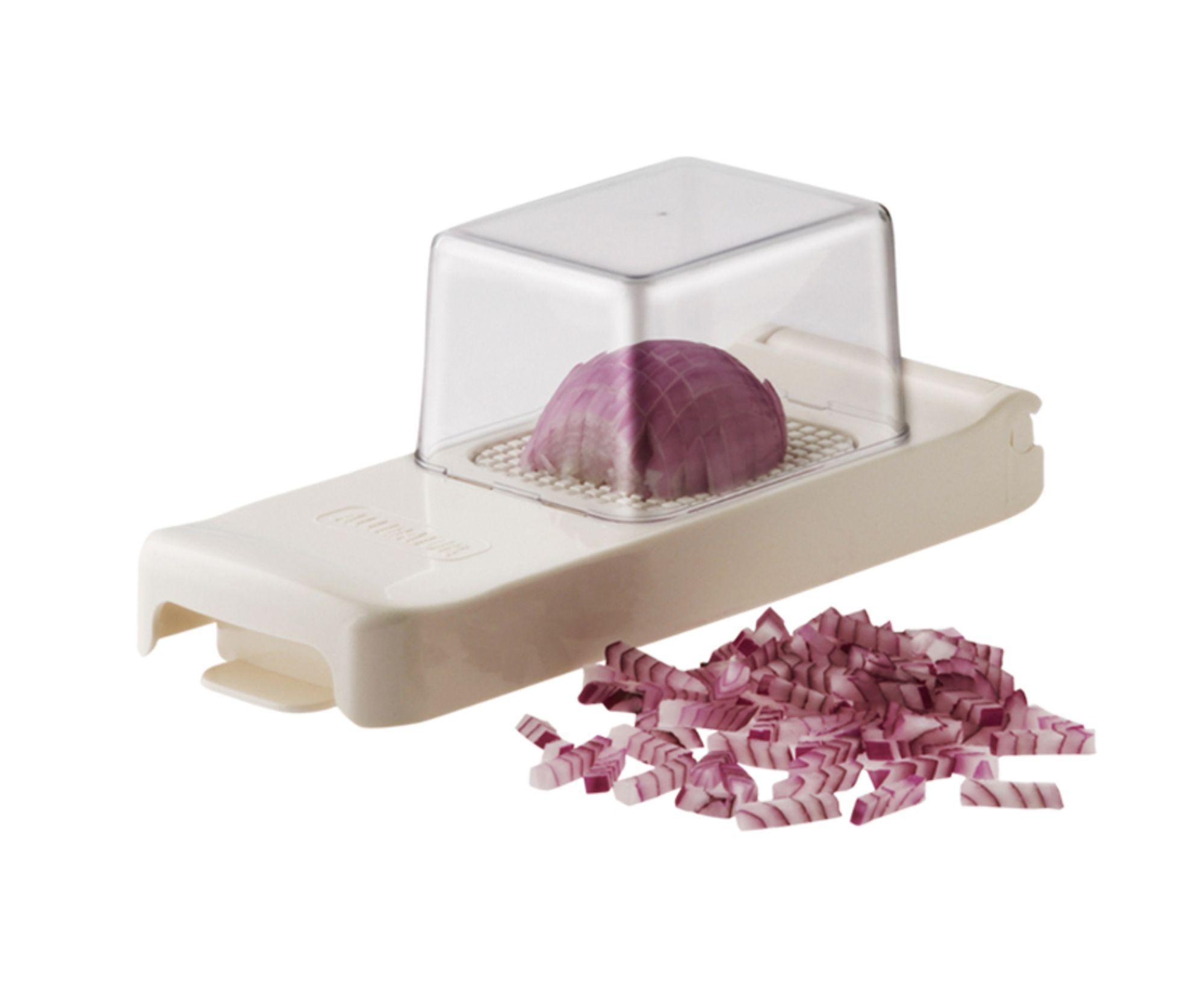 Louis Tellier Alligator Original Onion Cutter with Collector, 11.2 x 4.1 x 4 inch