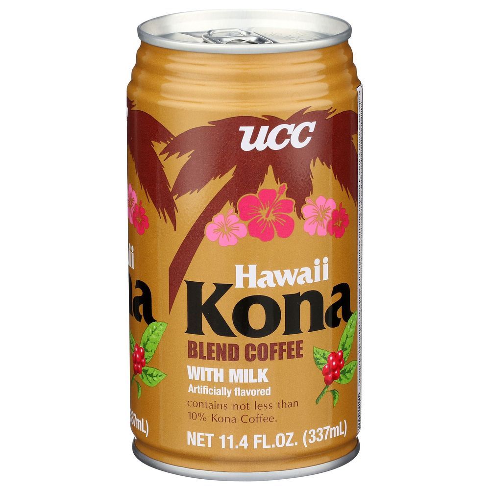 Ucc Hawaii Kona Coffee Blend With Milk, 11.4 Fluid Ounce -- 24 Per Case
