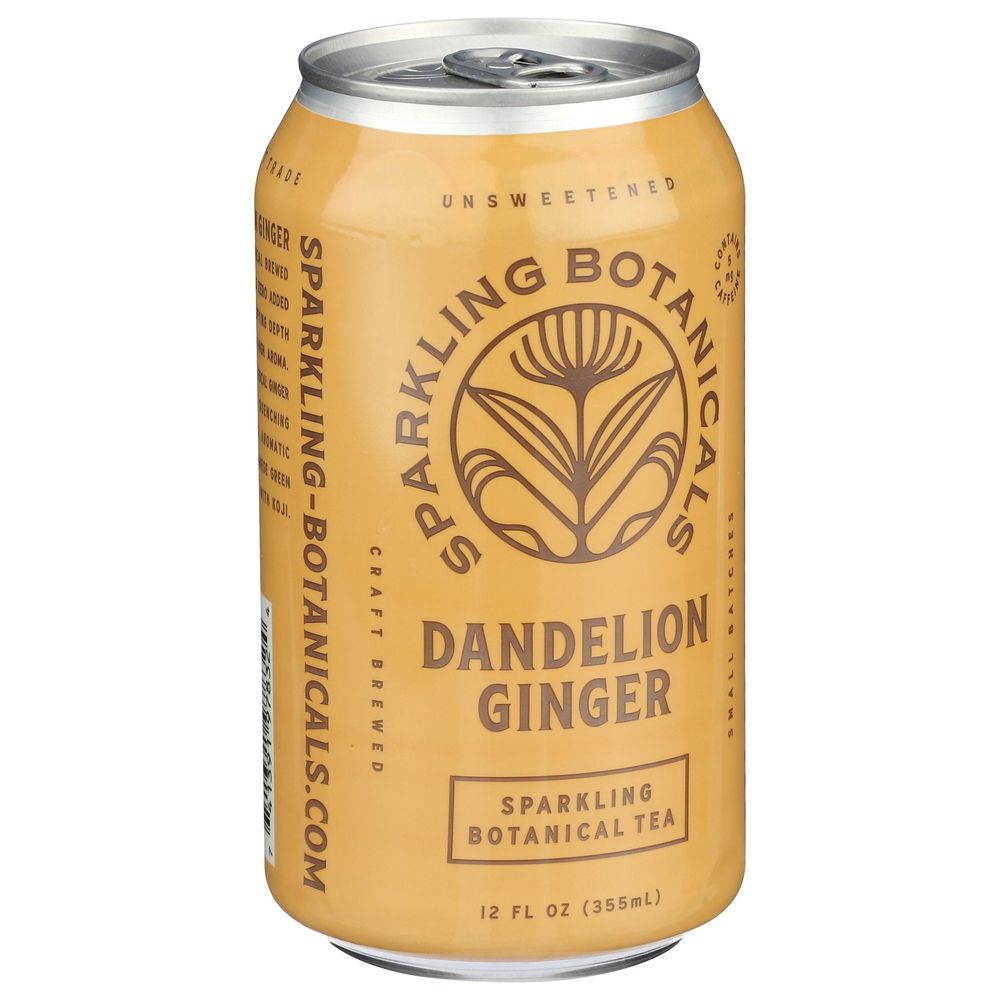 Rishi Dandelion Ginger Sparkling Botanical Tea, 12 Fluid Ounce -- 12 per case