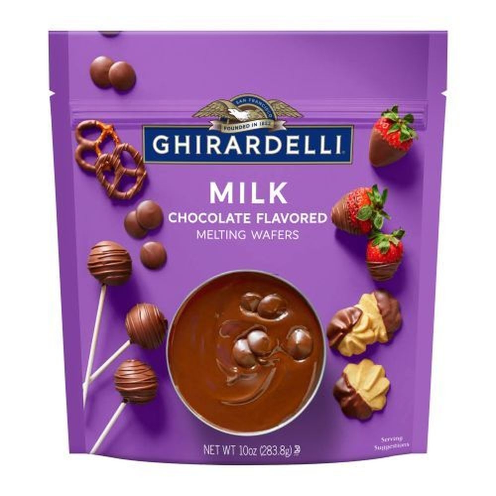 Ghirardelli Milk Chocolate Flavored Melting Wafer, 10 Ounce -- 6 per case