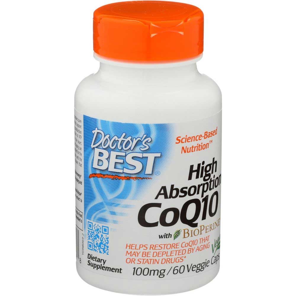 Doctors Best High Absorption CoQ10 Veggie Capsule, 100 Milligram - 60 count per pack