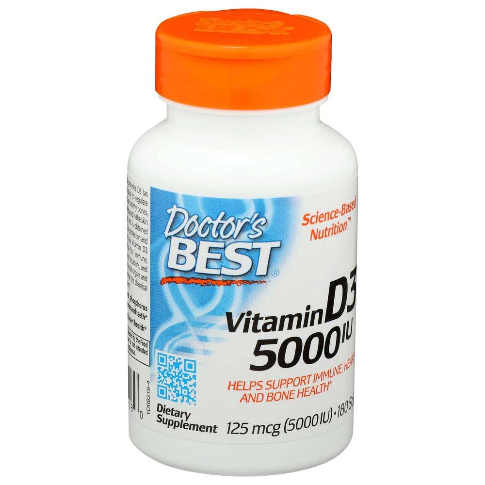 Doctors Best Vitamin D3 5000IU Softgel - 180 count per pack