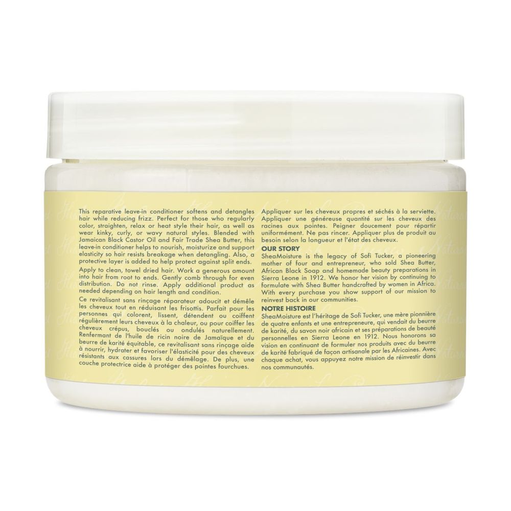 Shea Moisture Pure Jamaican Black Castor Oil 100 Percent Leave in Conditioner, 11.5 Fluid Ounce -- 12 per case