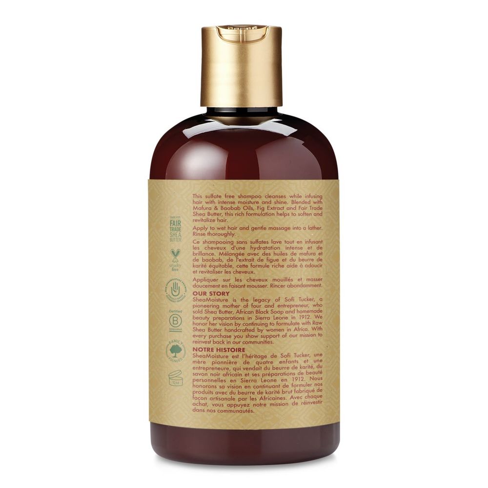 Shea Moisture Manuka Honey and Mafura Oil Intensive Hydration Shampoo, 13 Fluid Ounce -- 4 per case