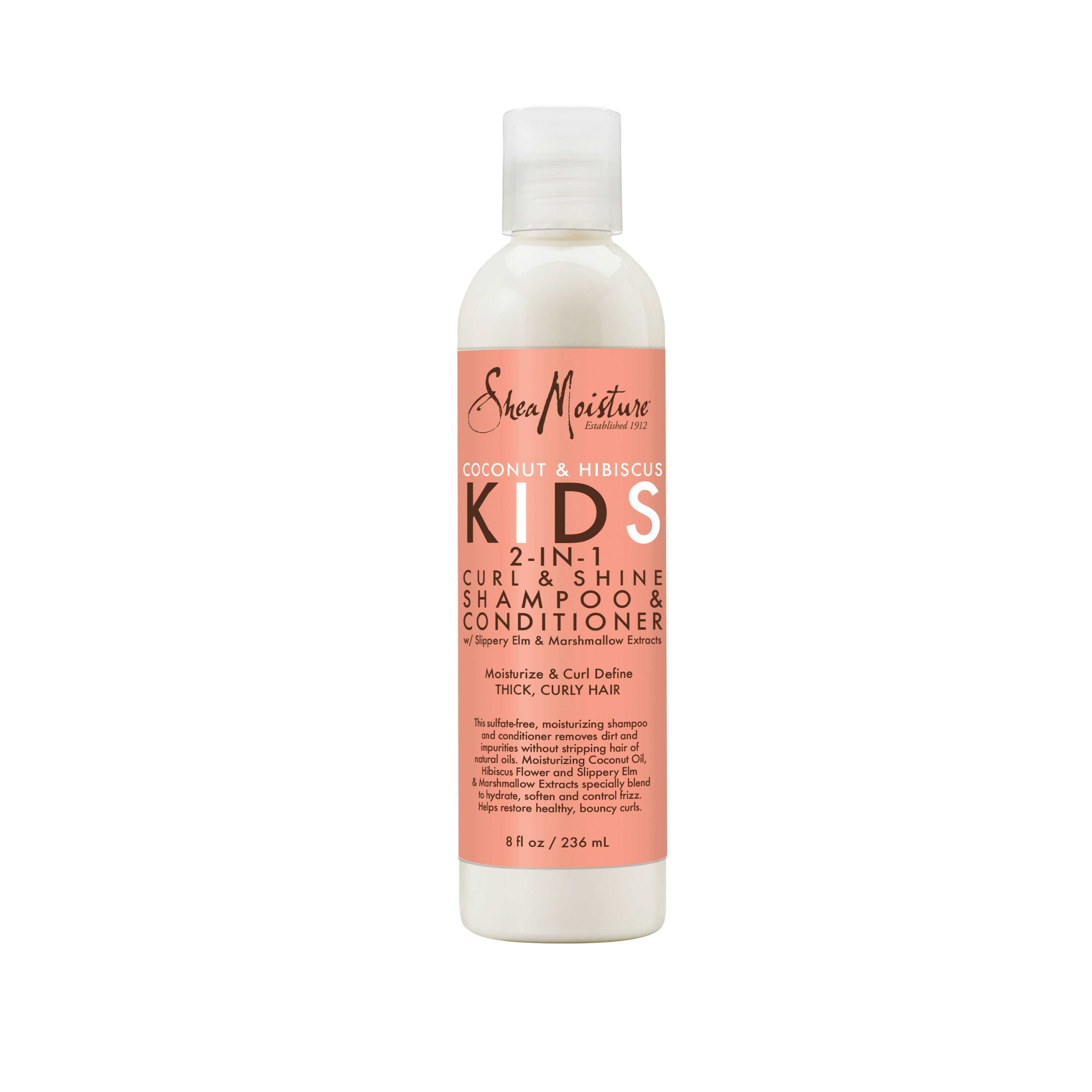 Shea Moisture Coconut and Hibiscus 2 in 1 Shampoo and Conditioner, 8 Fluid Ounce -- 12 per case