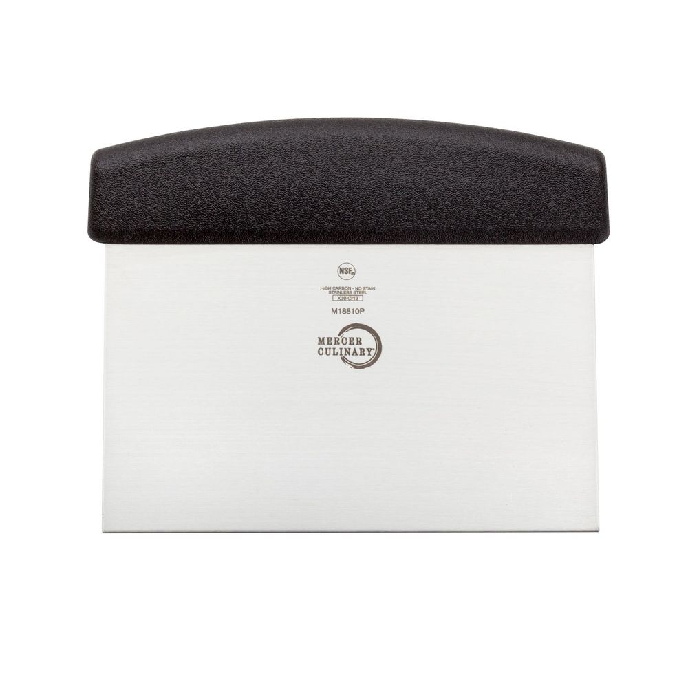 Mercer Culinary Bench Scraper With Black Handle, 6 X 3 Inch