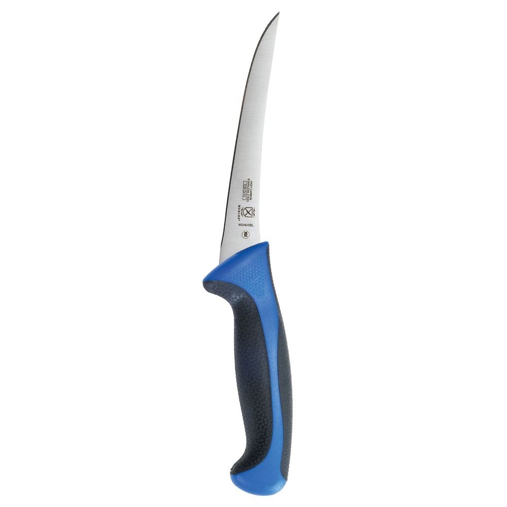 Mercer Culinary Millennia Colors Blue Curved Boning Knife, 6 inch