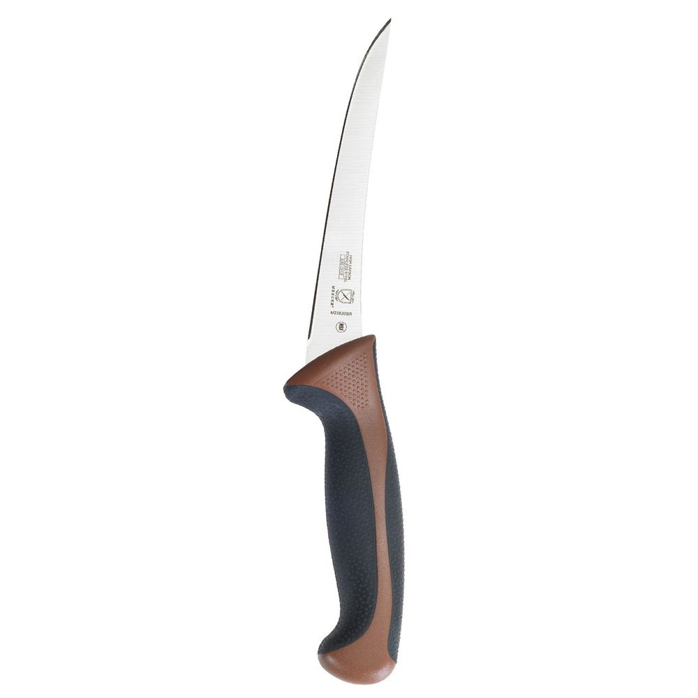 Mercer Culinary Millennia Colors Brown Curved Boning Knife, 6 inch