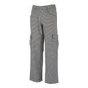 Mercer Culinary Black/White Small Genesis Womens Chef Cargo Pant in Hounds Tooth