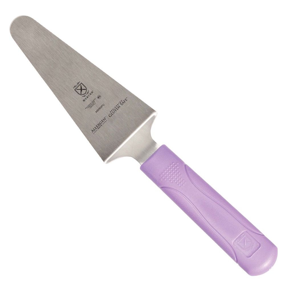 Mercer Culinary Millennia Pie Server/Spatula with Purple Handle, 5 x 2 inch