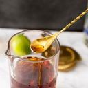 Barfly Gold Plated Classic Bar Spoon with Teardrop End, 11 13/16 inch