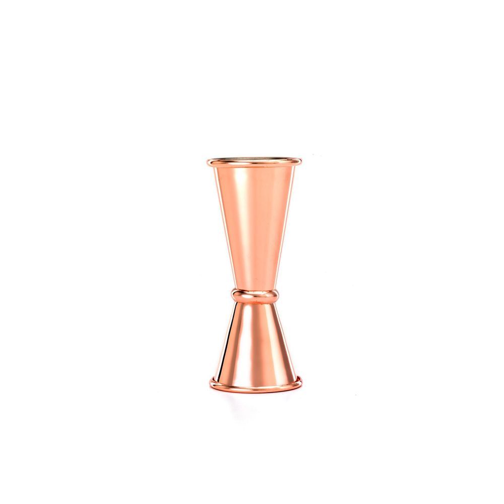 Barfly Copper Plated Japanese Style Jigger, 1 X 1 1/2 Ounce