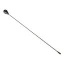 Barfly Gun Metal Black Classic Bar Spoon with Teardrop End, 19 5/8 inch