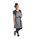 Mercer Culinary Metro Edge Server Odin Light Gray Bib Apron