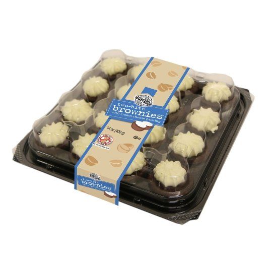 Two Bite Party Platter Brownies with Cream Cheese Frosting, 14 Ounce -- 12 per case