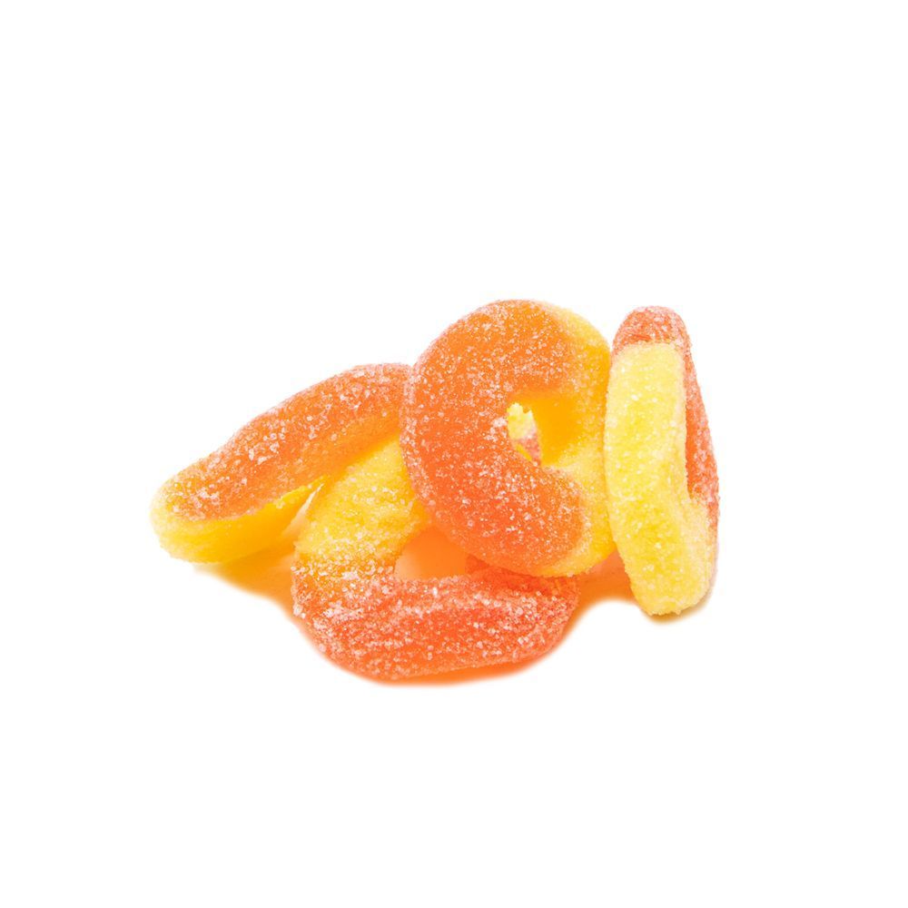 Ferris Coffee and Nut Gummi Peach Rings, 12 Ounce -- 12 per case