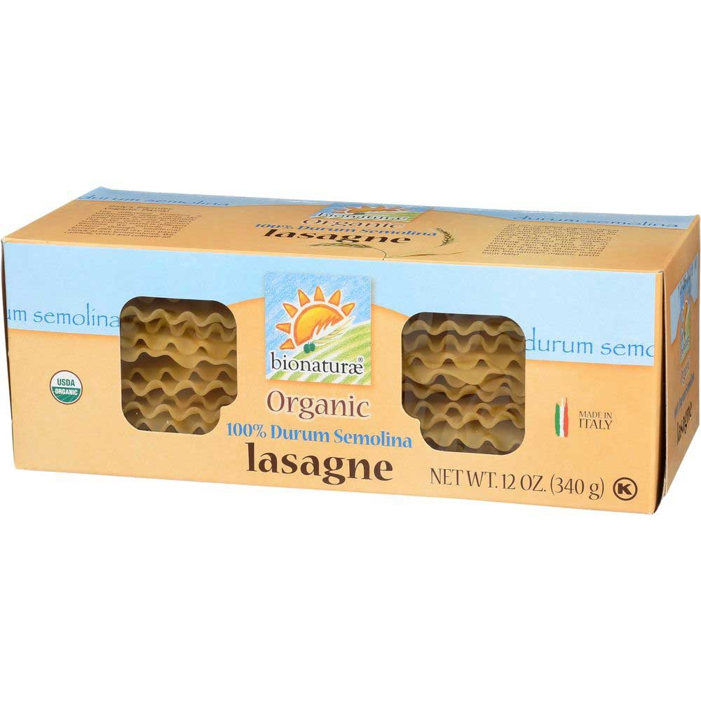 Bionaturae Organic Lasagna Pasta, 12 Ounce -- 12 per case.