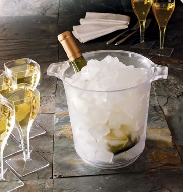 Yoshi Party Tray Clear Ice Bucket, 1 Gallon -- 6 Per Case