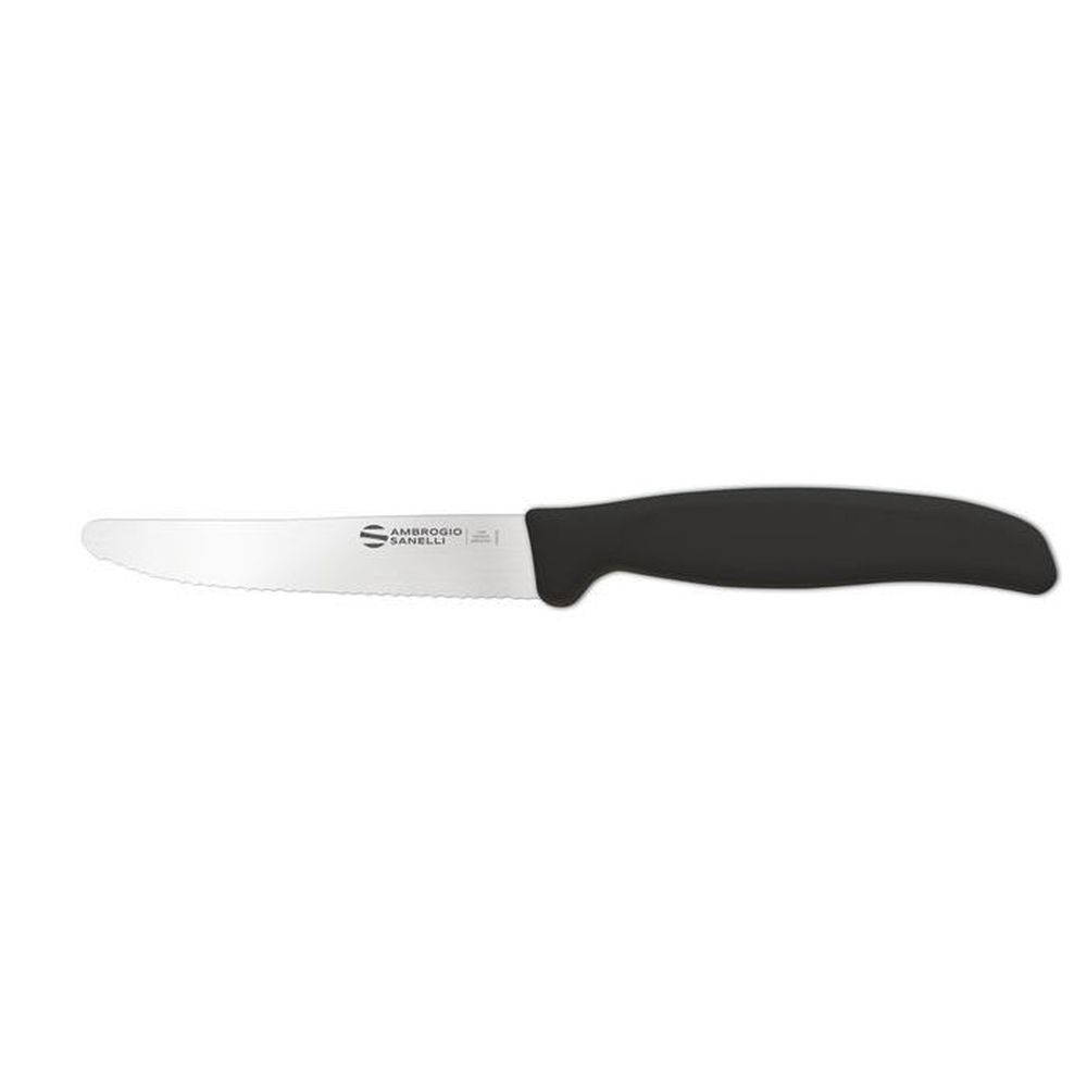 Ambrogio Sanelli Serrated Edge Table Knife with Semi Polished Blade Finishing, 4.25 inch