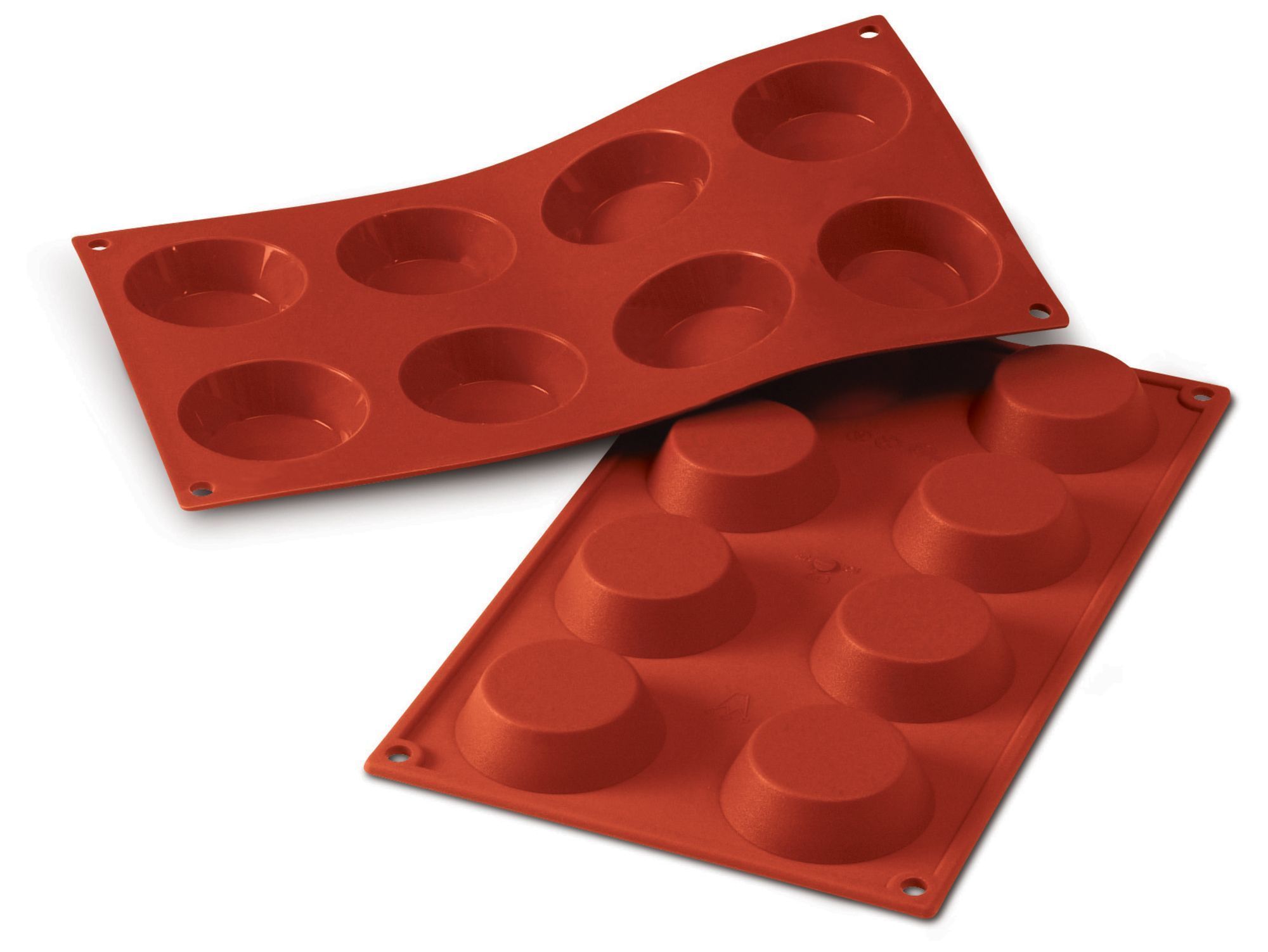 Silikomart Siliconflex Alimentary Silicone 15 Cavities Tartlet Mold, 1.77 Inch X 0.39 Inch Height Cavity