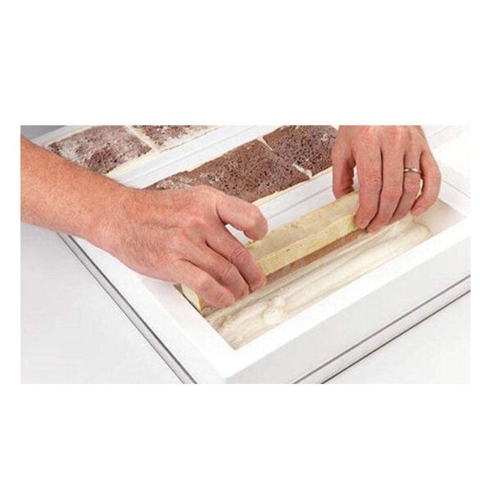 Silikomart TortaFlex Silicone Insert for Buche1 Mold, 9.75 inch Length 3.5 inch Width X 2.75 inch Height