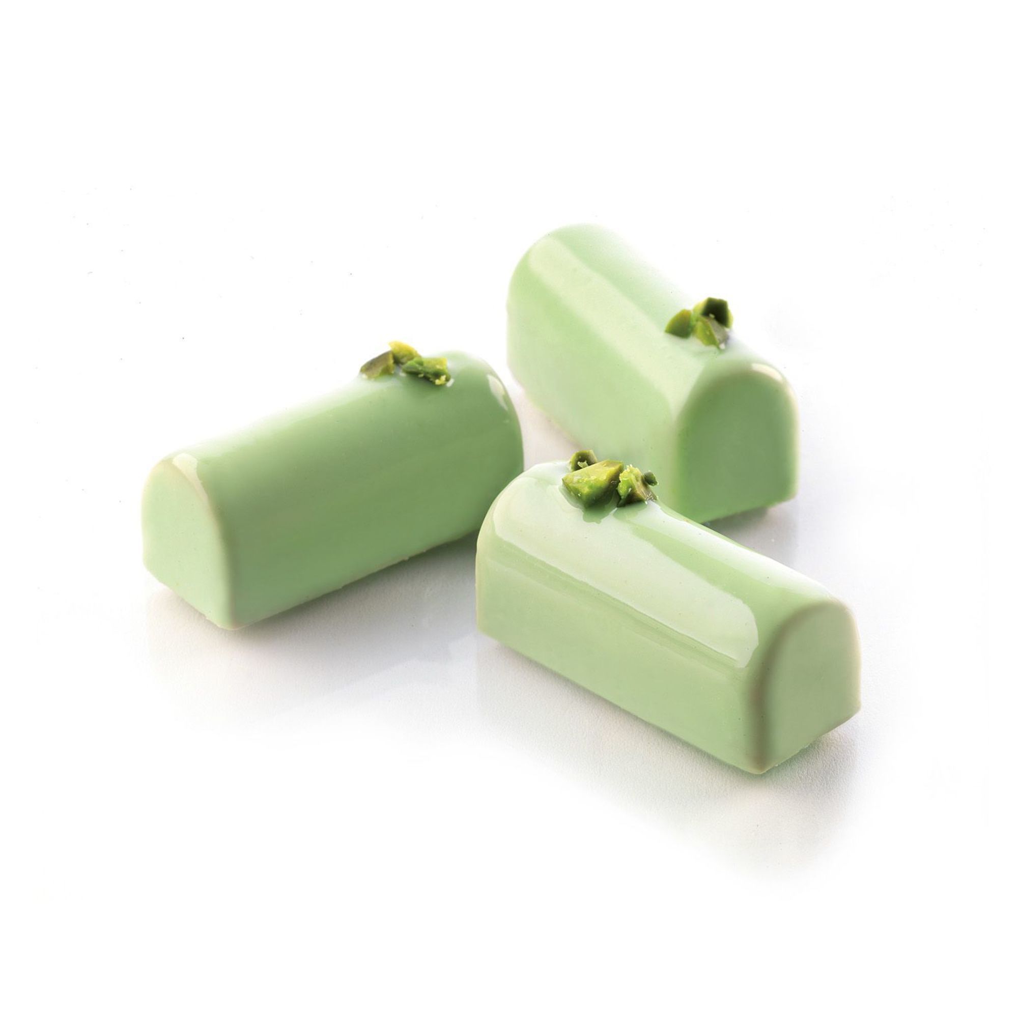 Silikomart SiliconFlex Alimentary Silicone 30 Cavities Mini Buche Mold, 1.73 inch Length x 1.71 inch Width x 0.79 inch Height