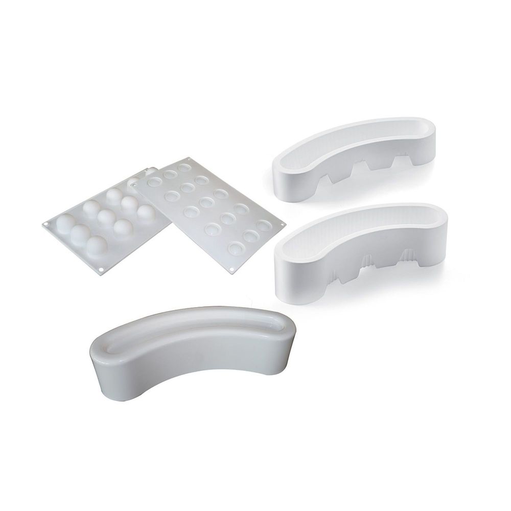 Silikomart TortaFlex Stella Del Circo Mold Set, set of 4
