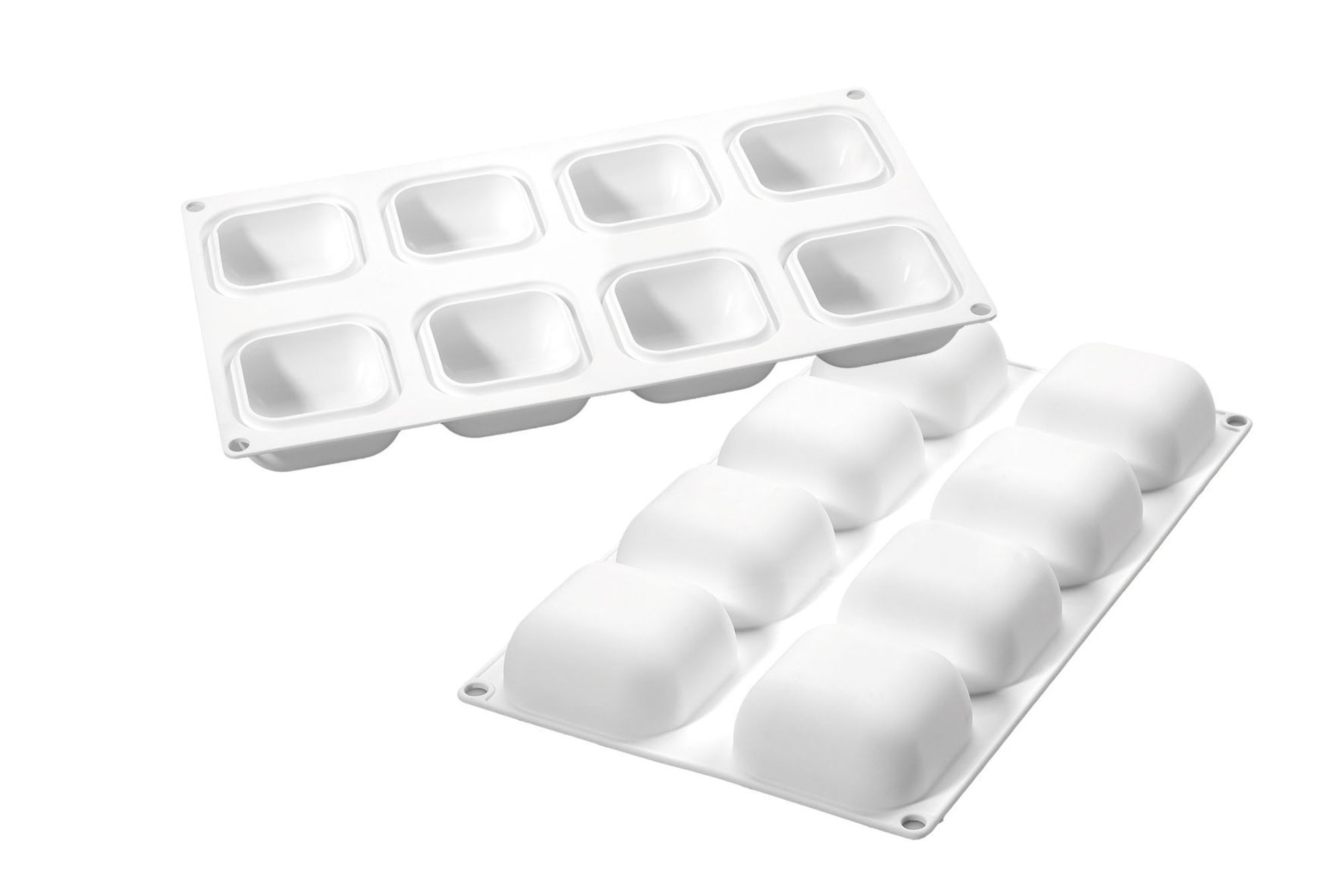 Silikomart CurveFlex Silicone 8 Cavities Gem Mold, 13.3 x 7 x 1.7 inch