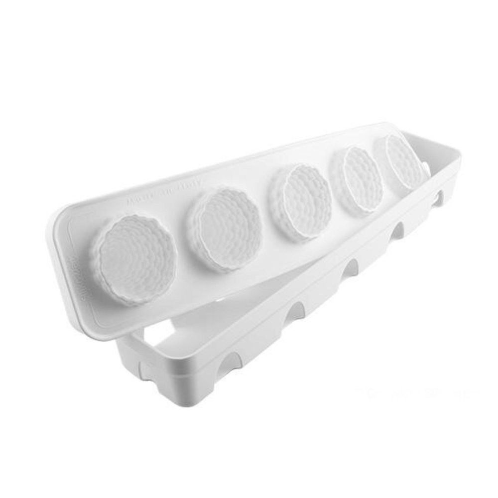Silikomart Multiflex Mora Lampone 5 Cavities Silicone Mold, 2.6 X 2.6 Inch