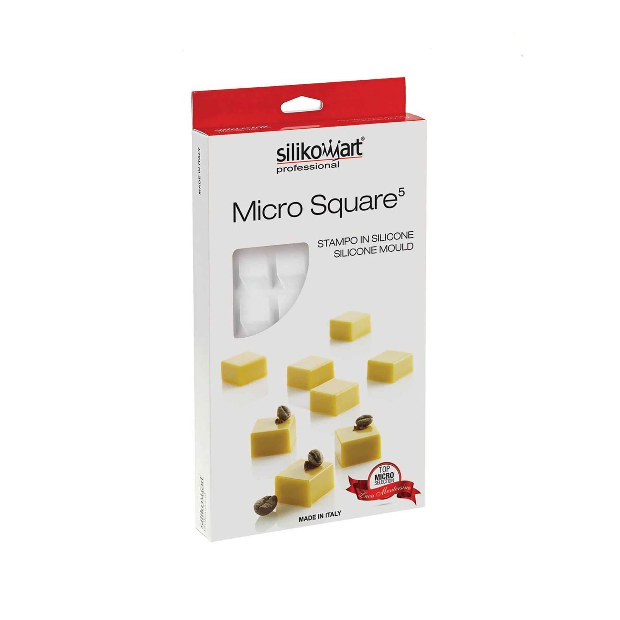 Silikomart CurveFlex Silicone 35 Cavities Micro Series Squares Mold, 13.3 x 7 x 0.9 inch