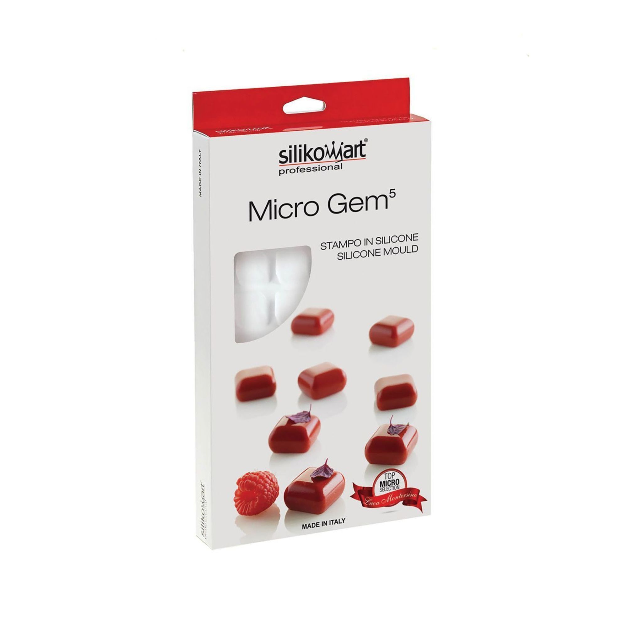 Silikomart CurveFlex Silicone 35 Cavities Micro Series Gems Mold, 13.3 x 7 x 0.9 inch