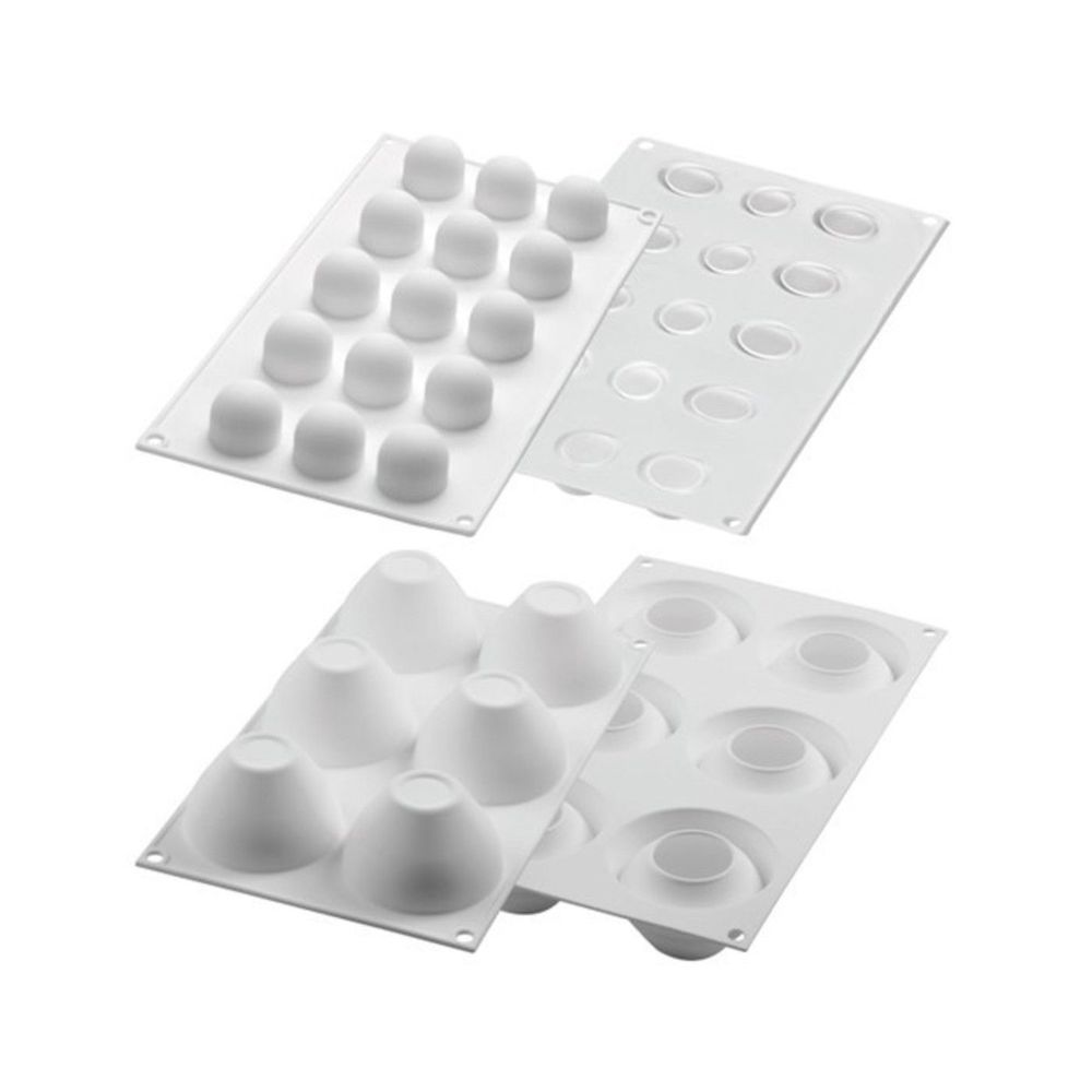 Silikomart CurveFlex Silicone Fragrance115 Mold Set, 115 Milliliter Capacity