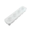 Silikomart Limone 120 Four Cavities Silicone Mold with Plastic Support, 88.5 x 61.5 Millimeter