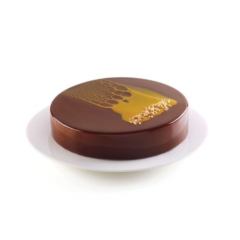 Silikomart TortaFlex Series 200 Mold, 8.6 x 8.6 x 1.7 inch