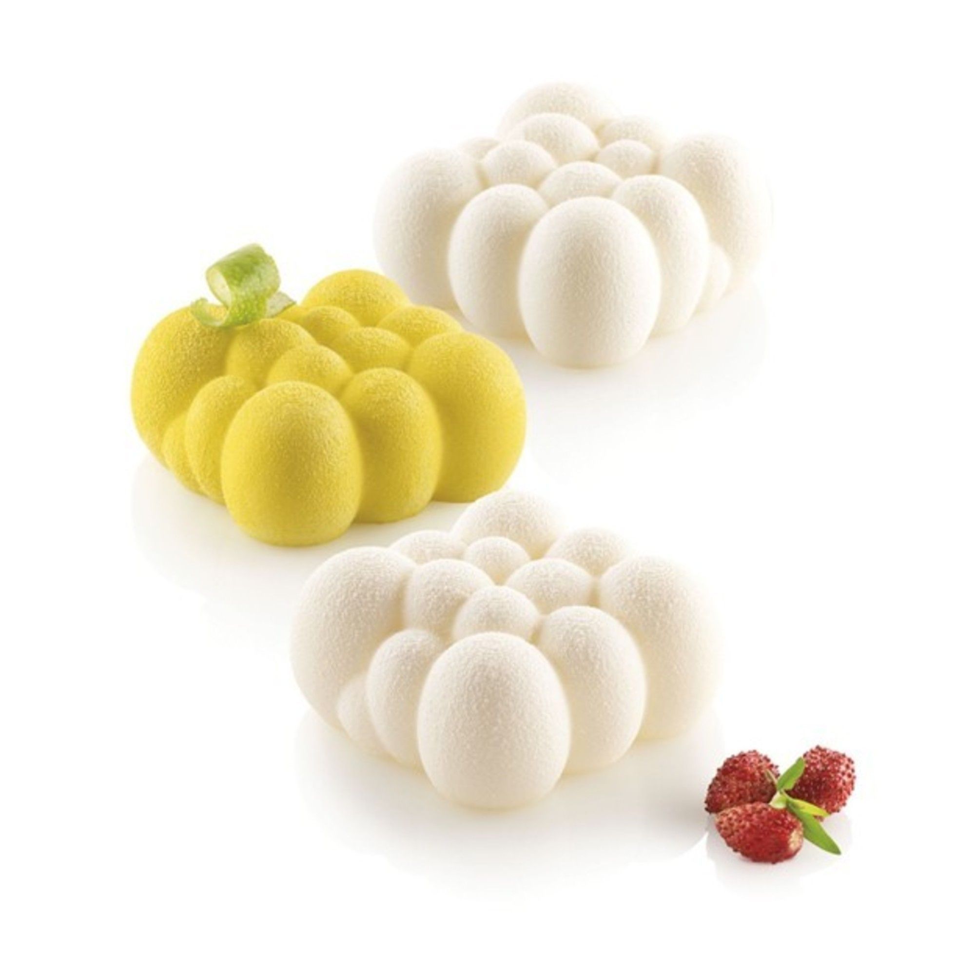 Silikomart CurveFlex Silicone 6 Cavities Cloud Mold, 2.79 inch Length x 2.79 inch Width x 1.33 inch Height
