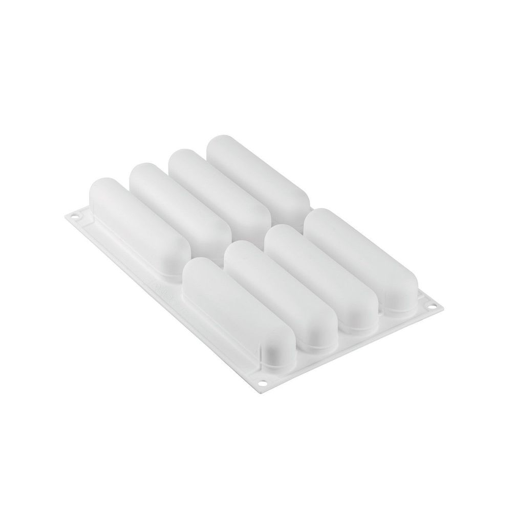 Silikomart L Eclair 120 Silicone Mold with 10 Trays and Cutter, 135 x 28 x 37 Millimeter