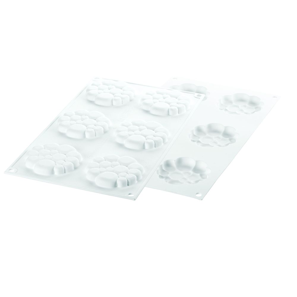Silikomart Decorative Element Paradis 6 Cavities Silicone Mold, 2 3/4 x 7/16 inch