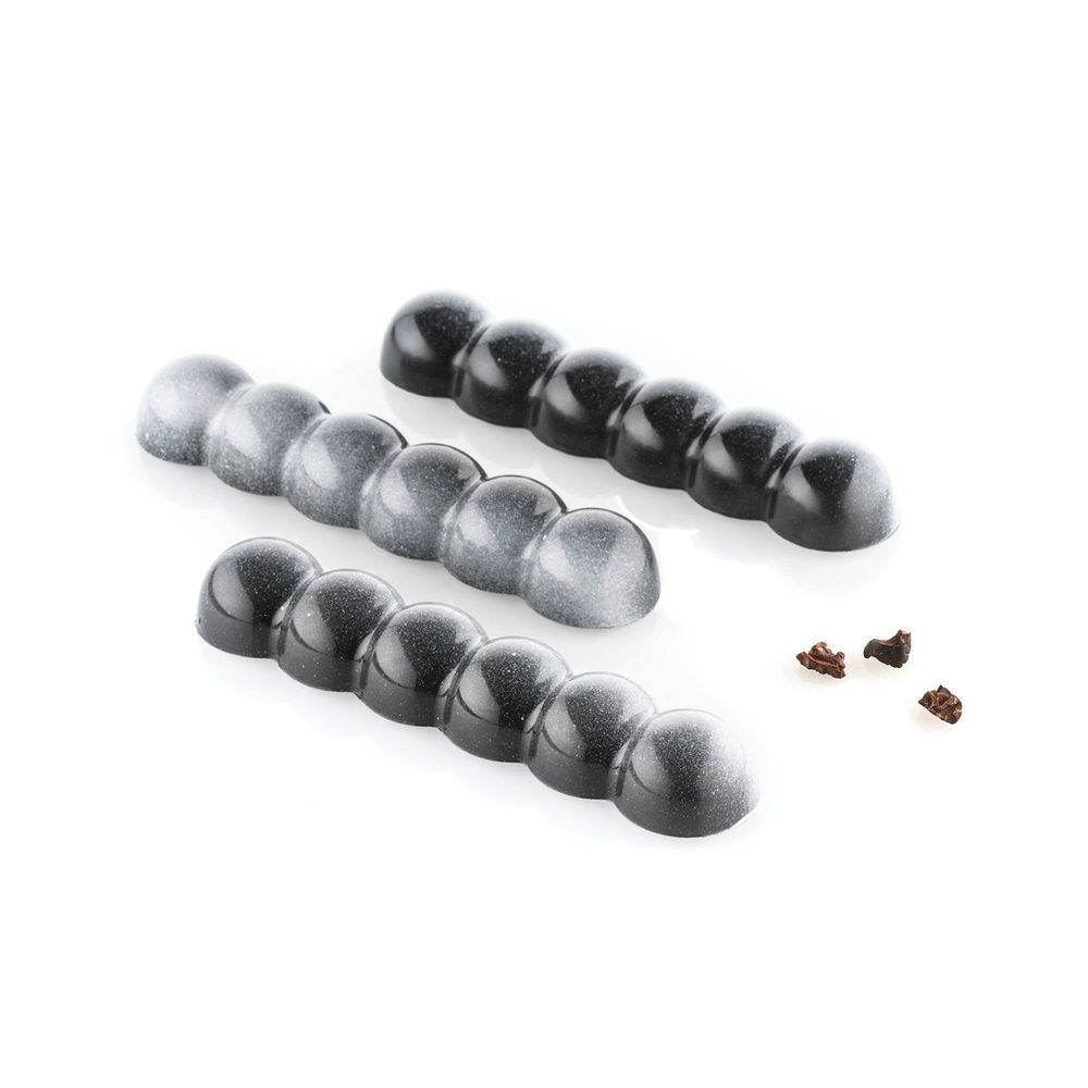 Silikomart Chocado Bolla Snack Bar Tritan Mold, 10.8 x 6.9 x 1 inch