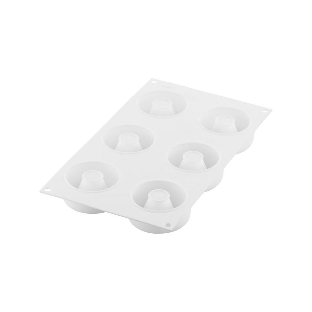 Silikomart Silicone 6 Cavities Oblio 95 Elegant Mold, 95 Milliliter Cavity