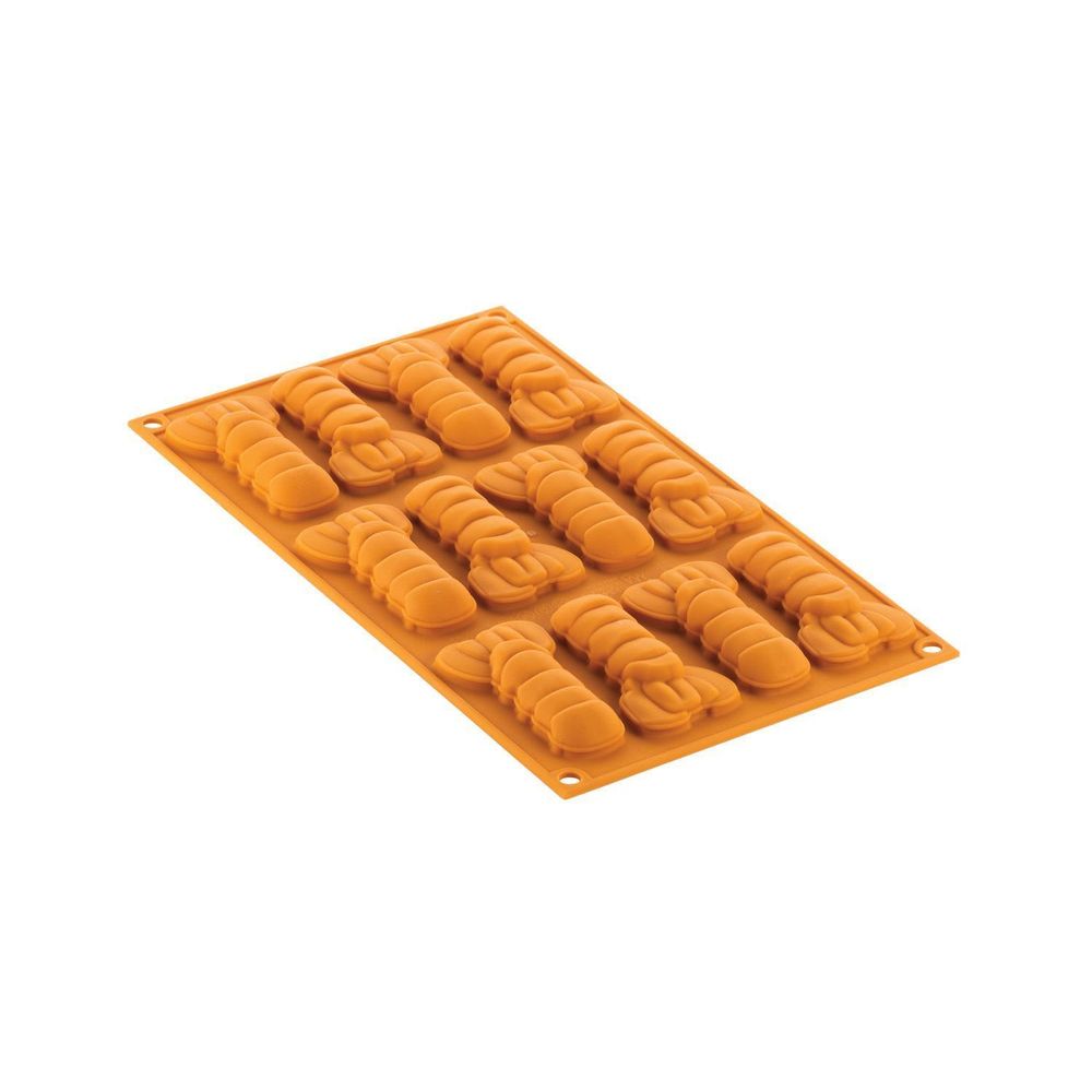 Silikomart Naturae Scampo 12 Cavities Silicone Mold, 3.2 inch Length 1.7 inch Width x 0.6 inch Height Cavity