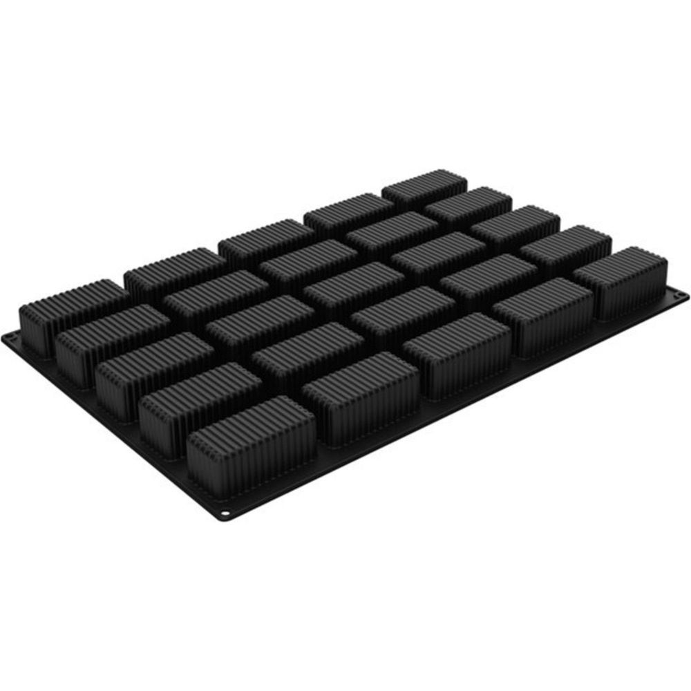 Silikomart Silicone 25 Cavities Righe Mold, 3.9 X 1.6 X 1 Inch