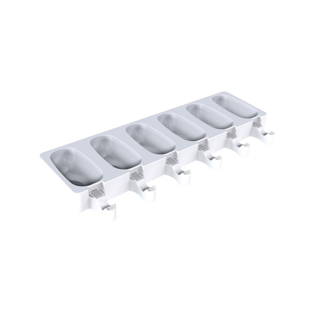 Silikomart SteccoFlex Silicone 6 Cavity Wave Ice Cream Pop Mold Set, set of 2