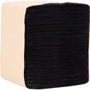 Paterson Plain Black 2 Ply Beverage Napkin, 9 x 9 inch - 3200 per case