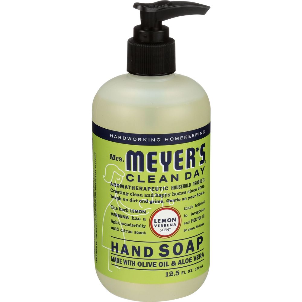 Mrs Meyers Lemon Verbena Scent Liquid Hand Soap, 12.5 Ounce -- 3 per case