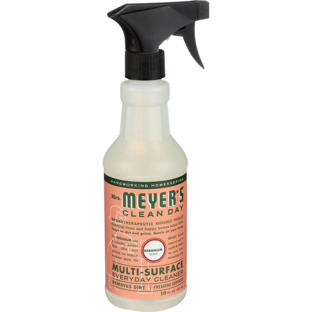 Mrs Meyers Geranium Scent Multi Surface Everyday Cleaner, 16 Ounce -- 6 per case