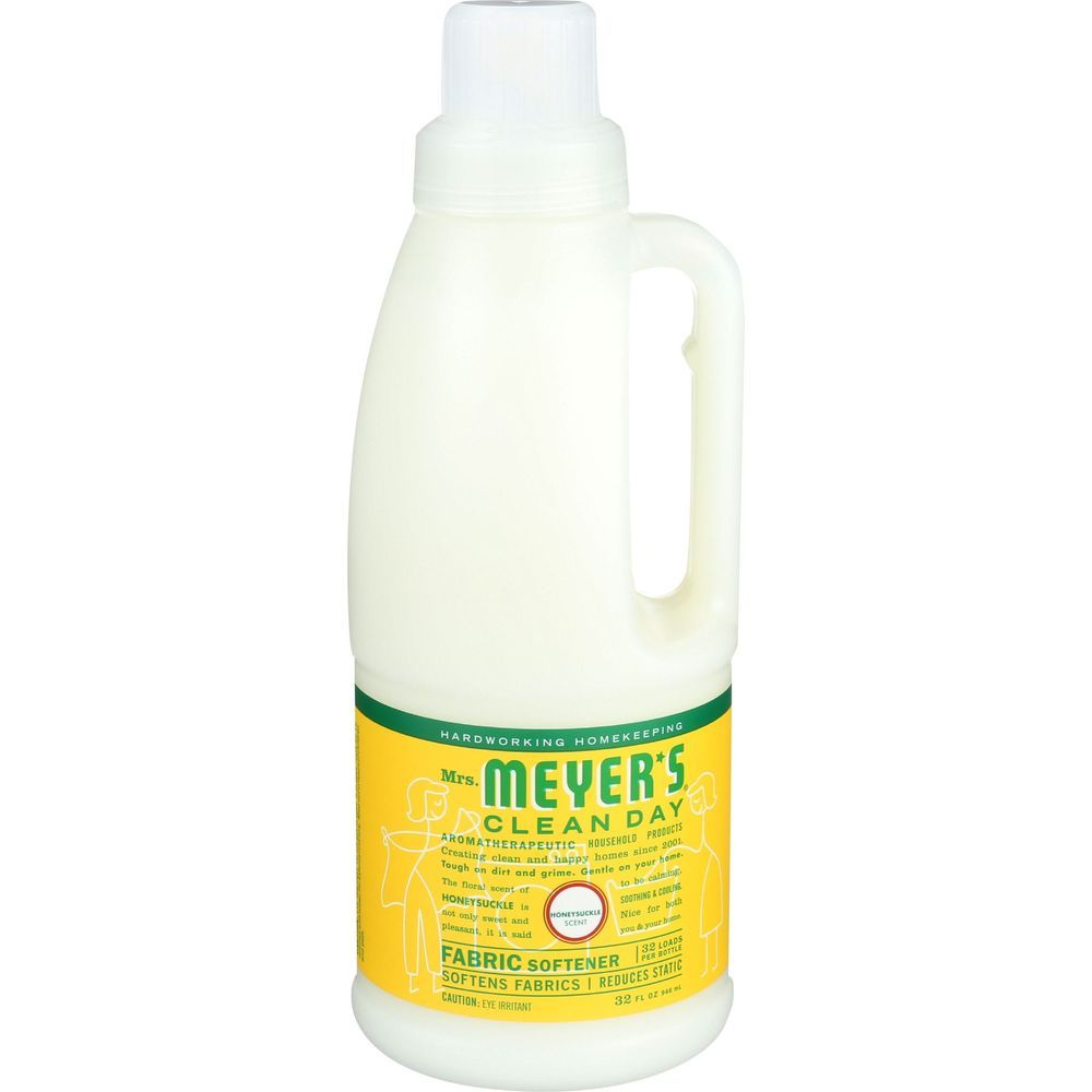Mrs. Meyer's Clean Day Honeysuckle Scent Fabric Softener, 32 Fluid Ounce -- 6 Per Case
