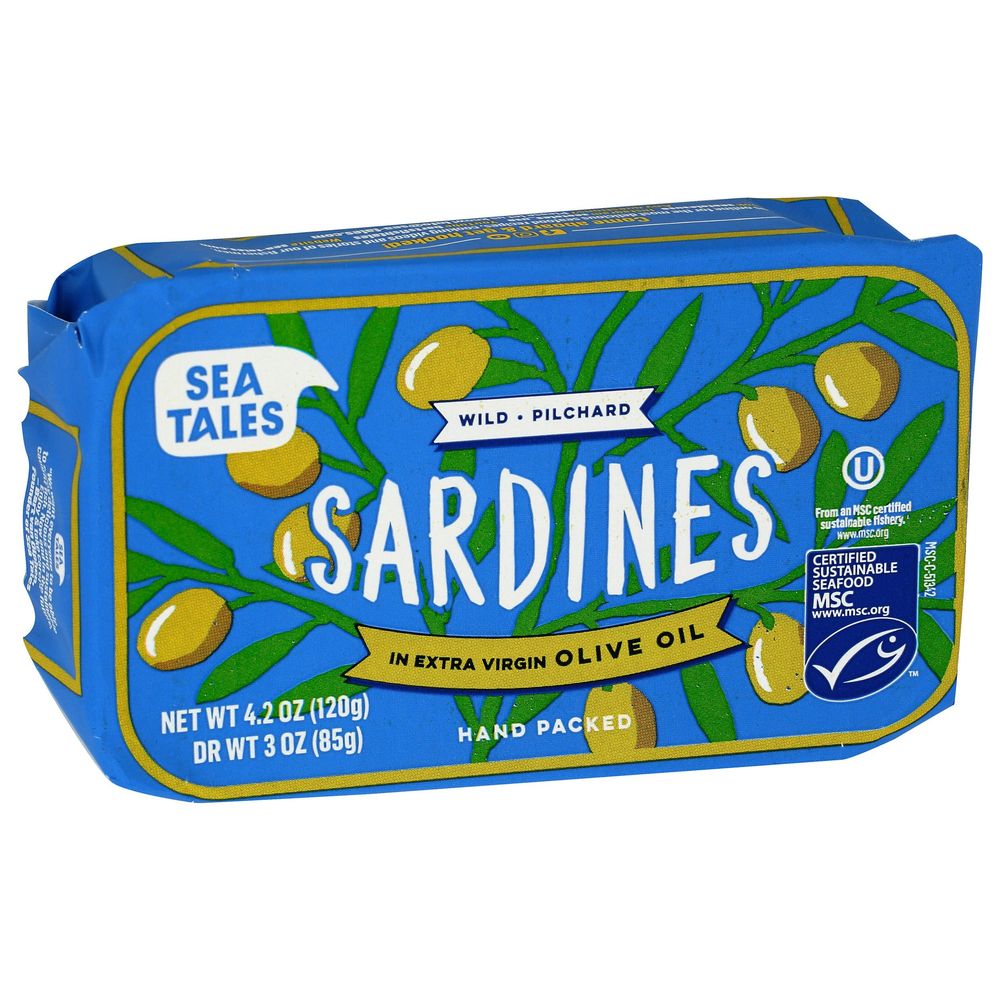 Sea Tales Wild Sardines In Extra Virgin Olive Oil, 4.2 Ounce -- 12 per case