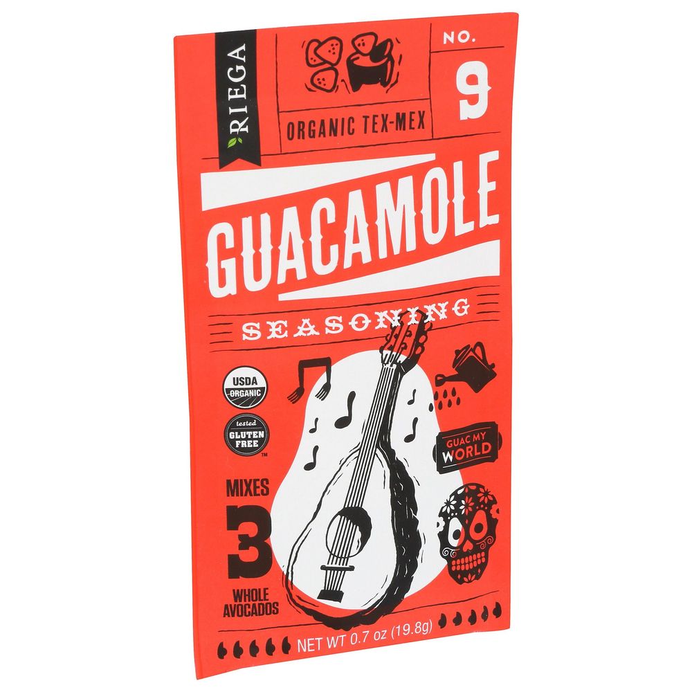 Riega Organic Guacamole Seasoning Mix, 0.7 Ounce -- 8 per case
